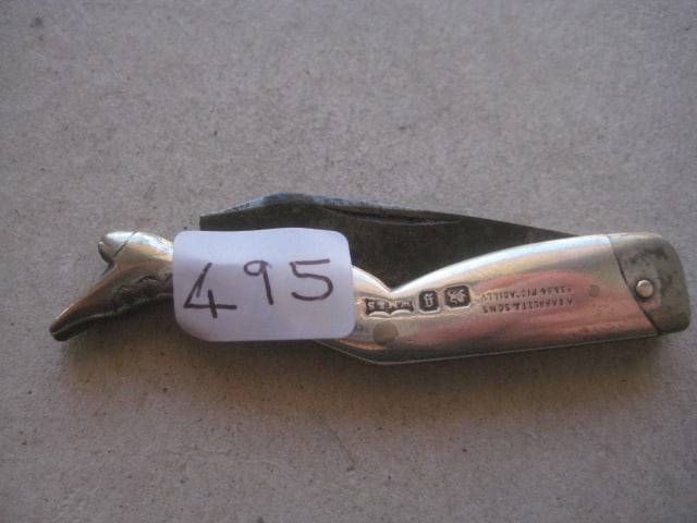 Victorian Silver Sided Ladies Leg Steel Bladed Penknife - 10