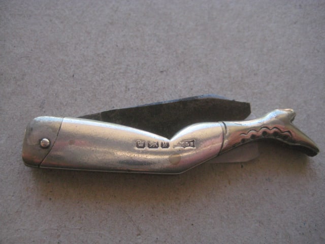 Victorian Silver Sided Ladies Leg Steel Bladed Penknife - 11