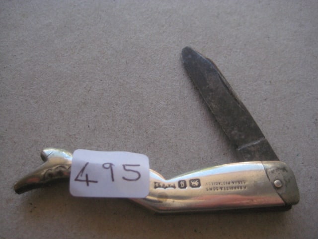 Victorian Silver Sided Ladies Leg Steel Bladed Penknife (1 of 11)