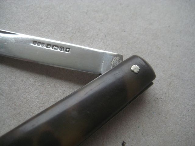 Victorian Silver Bladed Folding Fruit Knife - 5