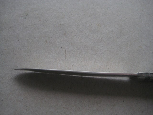 George III Mother of Pearl Hafted Silver Bladed Folding Fruit Knife - 7