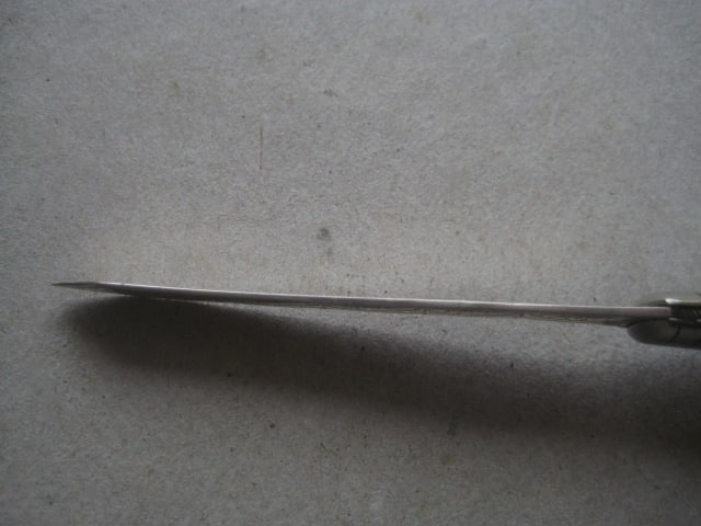 George V Mother of Pearl Hafted Silver Bladed Folding Fruit Knife - 9