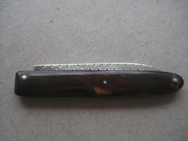 George III Silver Bladed Folding Fruit Knife - 11