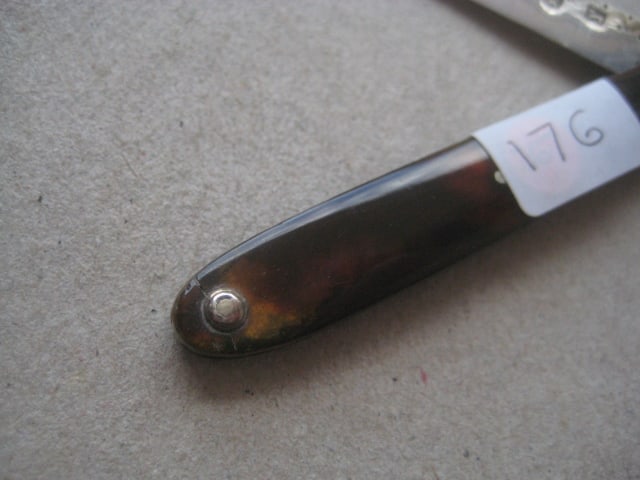 George III Silver Bladed Folding Fruit Knife - 3