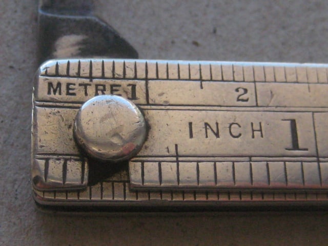 George V Silver Sided Extending Ruler Twin Steel Bladed Folding Penknife - 5