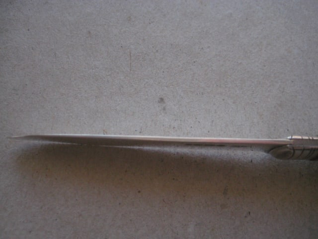 Victorian Mother of Pearl Hafted Silver Bladed Folding Fruit Knife - 7