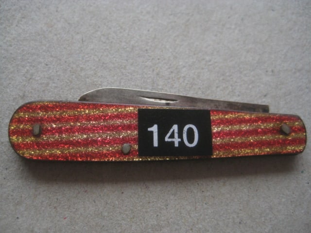 Rare George V Bakerlite Plastic Hafted Silver Bladed Folding Fruit Knife - 8