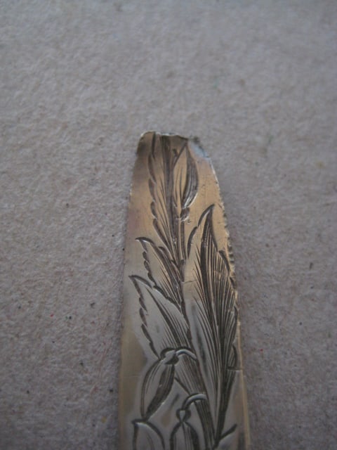 Victorian Mother of Pearl Hafted Silver Bladed Folding Fruit Knife - 8