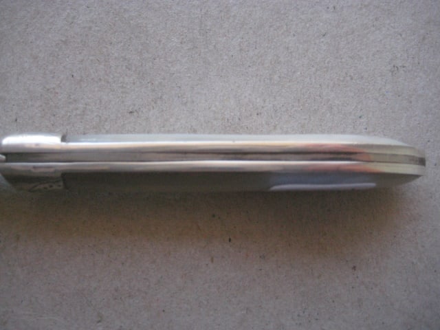 George V Mother of Pearl Hafted Silver Bladed Folding Fruit Knife - 5