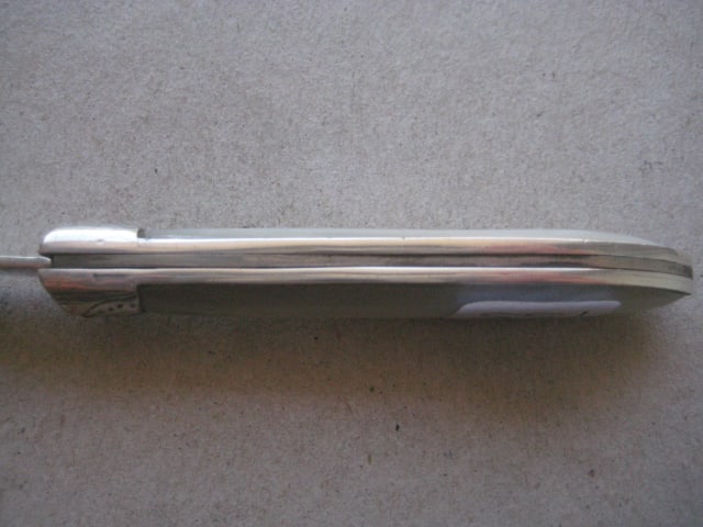 George V Mother of Pearl Hafted Silver Bladed Folding Fruit Knife - 7