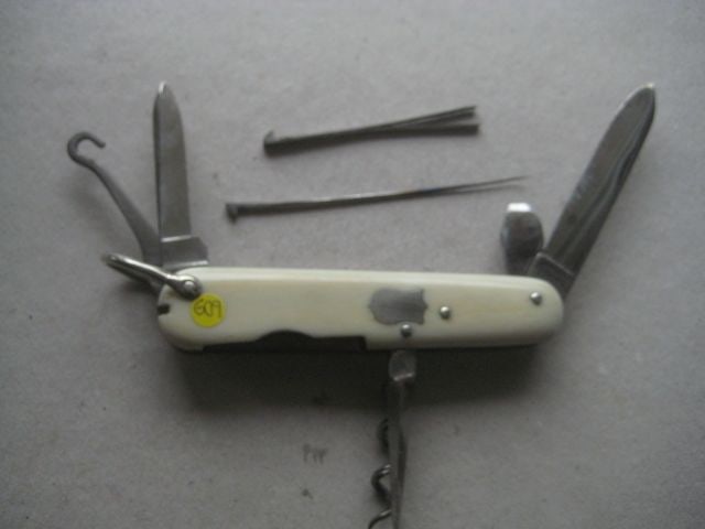 Victorian Cased Bone Hafted Multi-Bladed Penknife - 5