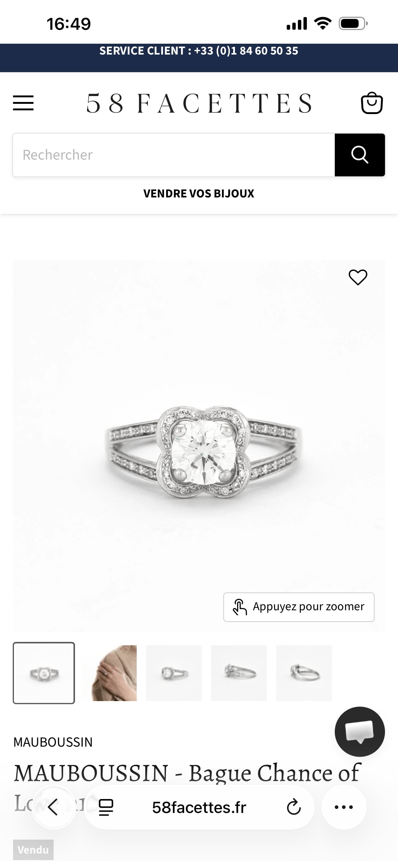 Bague Chance of Love Numéro 10 - Diamant 1 carat - 2