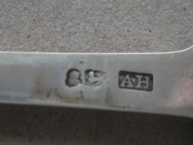 Rare George III Matching Mother of Pearl Hafted Silver Bladed Folding Fruit Knife and Fork - 7