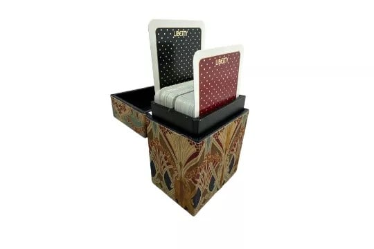 A Liberty of London Playing Card Case Containing Two Sets of Playing Cards (1 of 1)