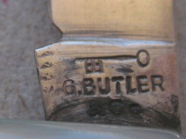 Edwardian Mother of Pearl Hafted Silver Bladed Folding Fruit Knife - 6