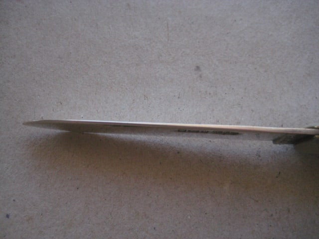 Edwardian Mother of Pearl Hafted Silver Bladed Folding Fruit Knife - 9