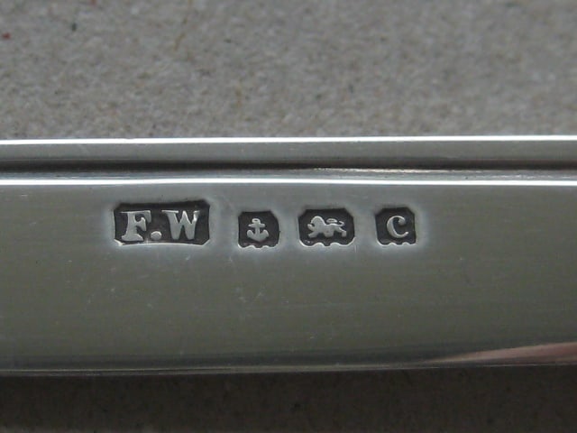 Rare Edwardian All Silver Pea Fruit Knife - 3