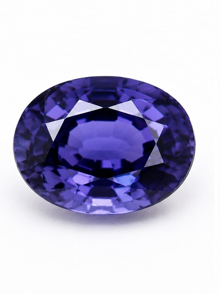 Natural Iolite Oval Faceted Gemstone 8x6 mm - 2