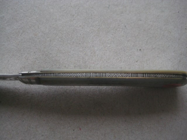 Edwardian Mother of Pearl Hafted Silver Bladed Folding Fruit Knife - 6