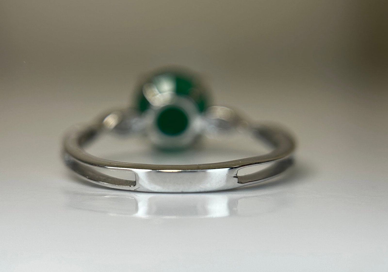 Beautiful 2.74 CT Natural Emerald Ring With Natural Diamonds & Platinum 950 - 5