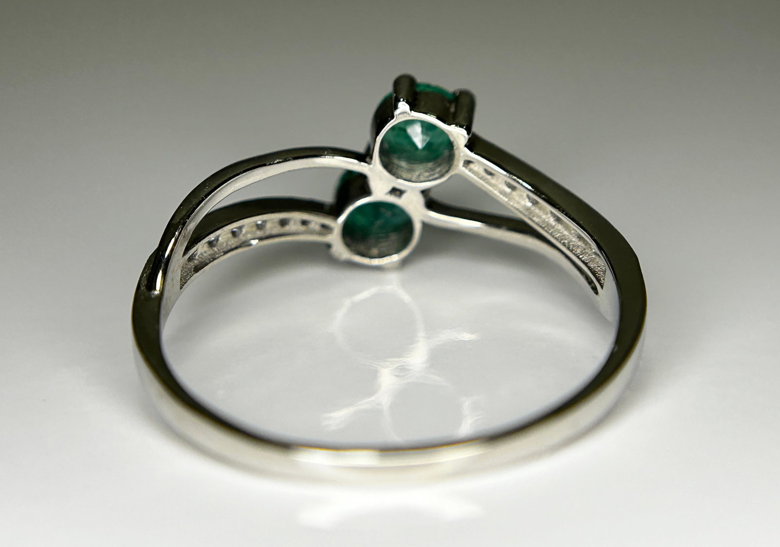 Beautiful 0.78Ct Natural Emerald Ring With Natural Diamonds & Platinum 950 - 7