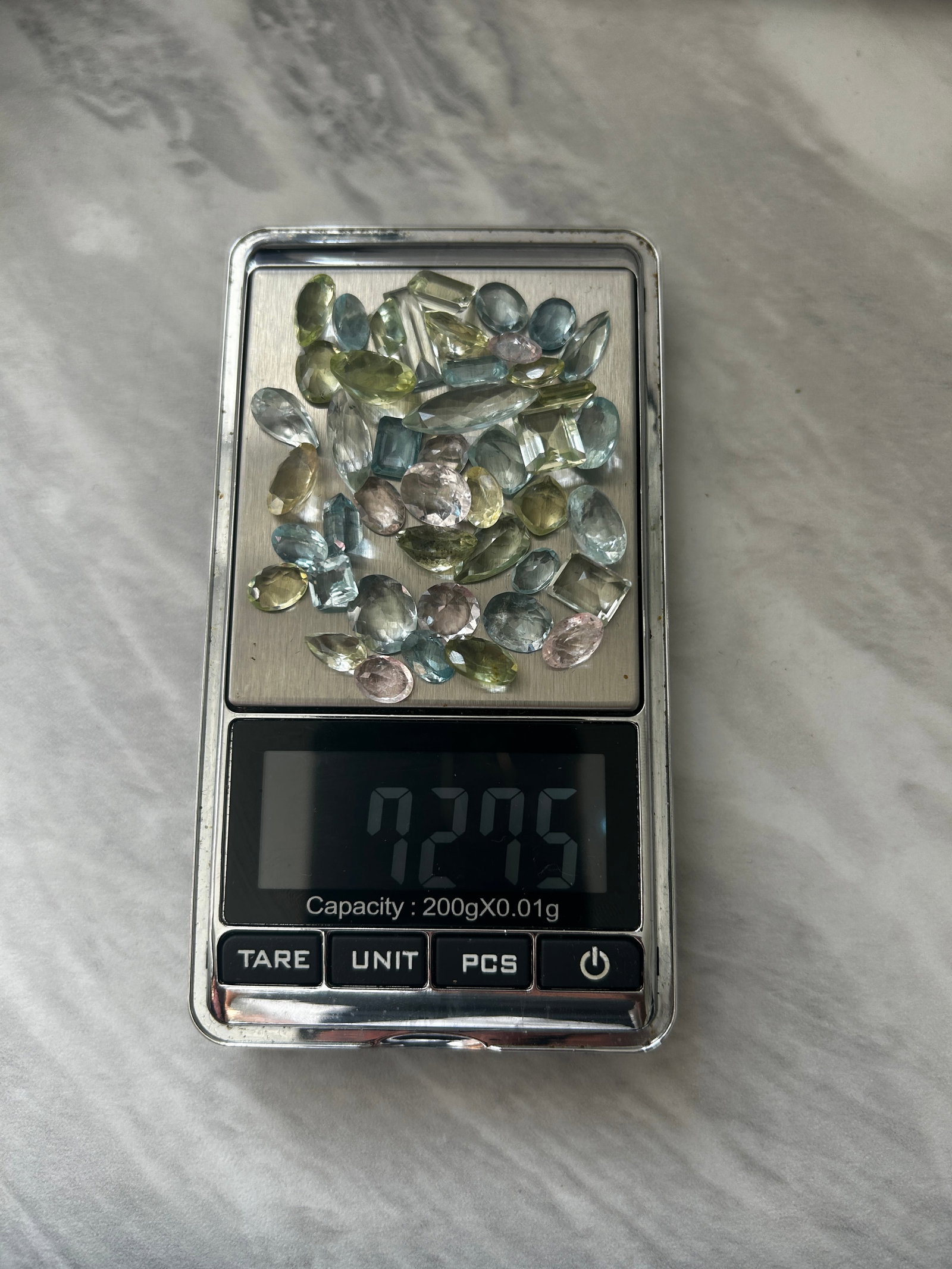 72.75ct Natural Blue and Green Aquamarine and Pink Morganite - 8