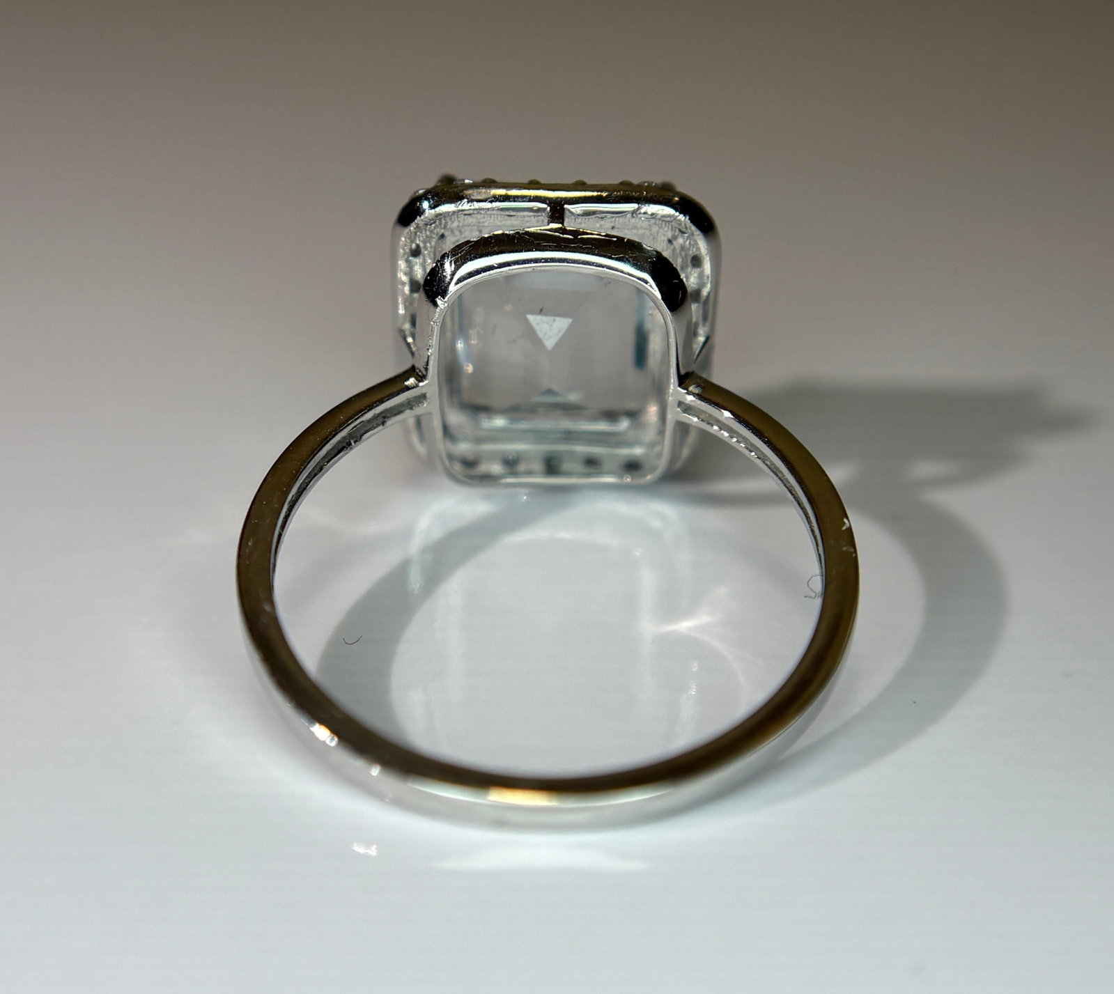 Beautiful 2.71 CT Natural Aquamarine Ring With Natural Diamonds & 950 Platinum - 8