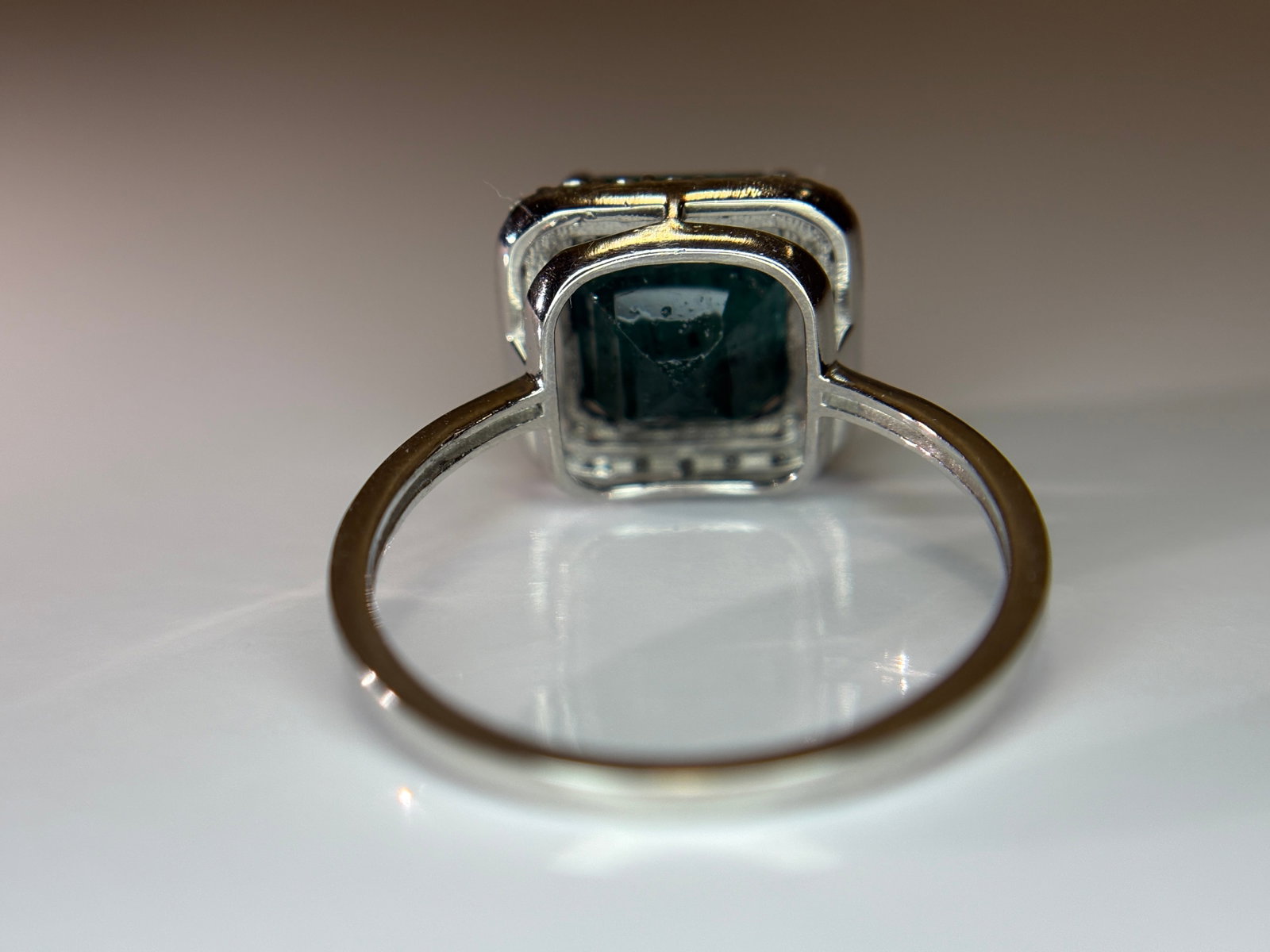 Beautiful 3.88 CT Natural Emerald Ring With Natural Diamonds & Platinum 950 - 7