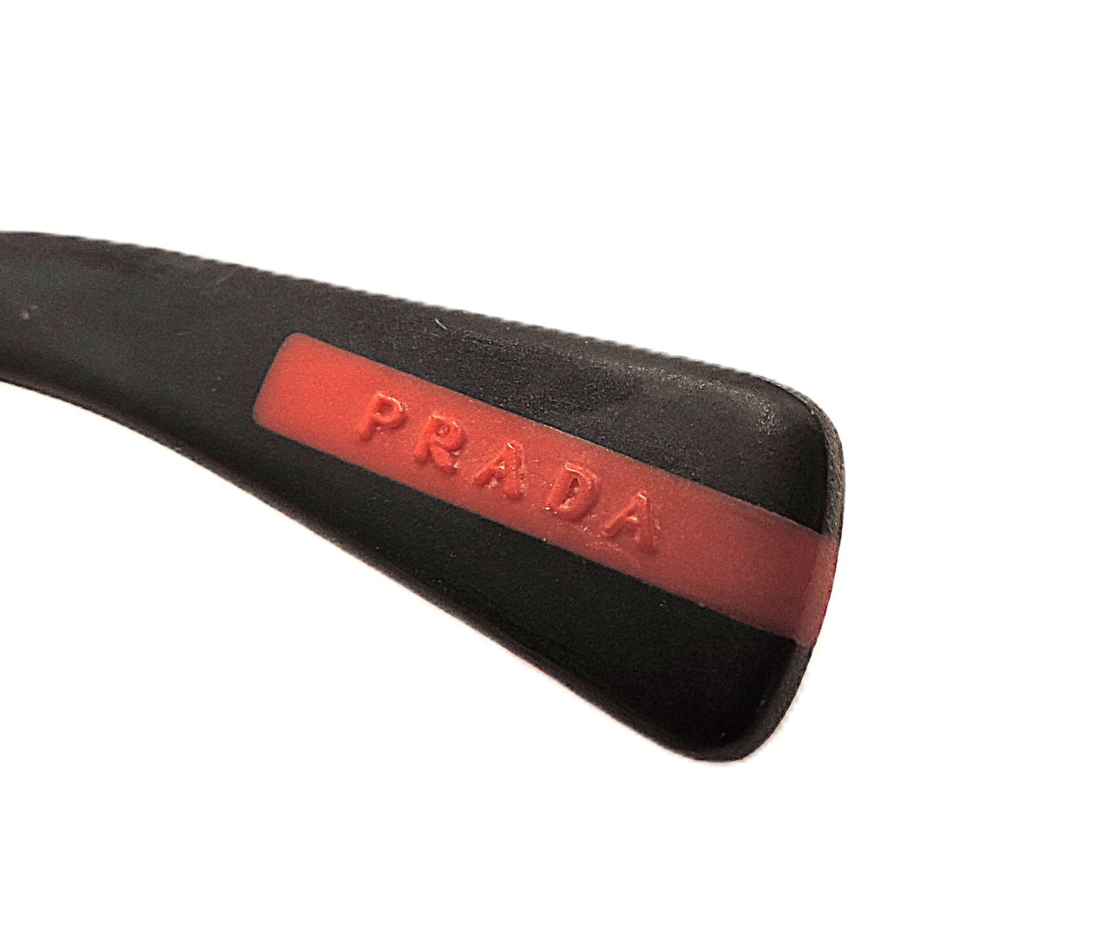PRADA Glasses Frames Black With Red Accents Made In Italy - 11