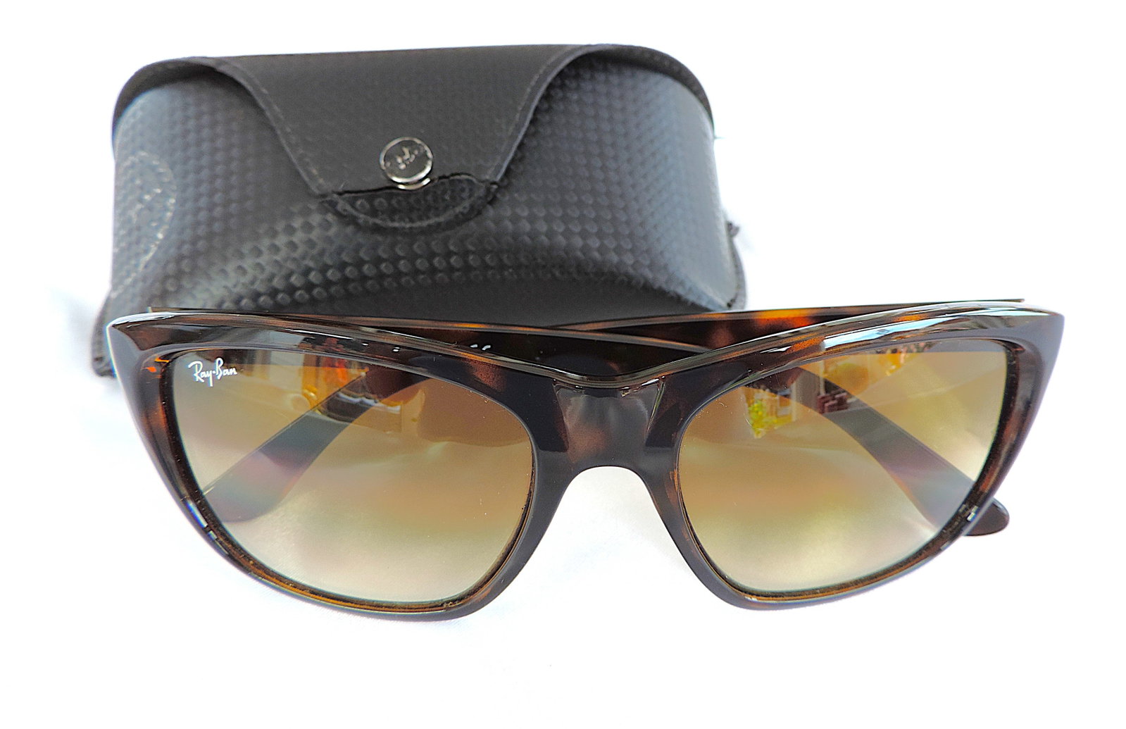 Ray-Ban Wayfarer Sunglasses 4154 710/51 2N Light Havana Frame - 7