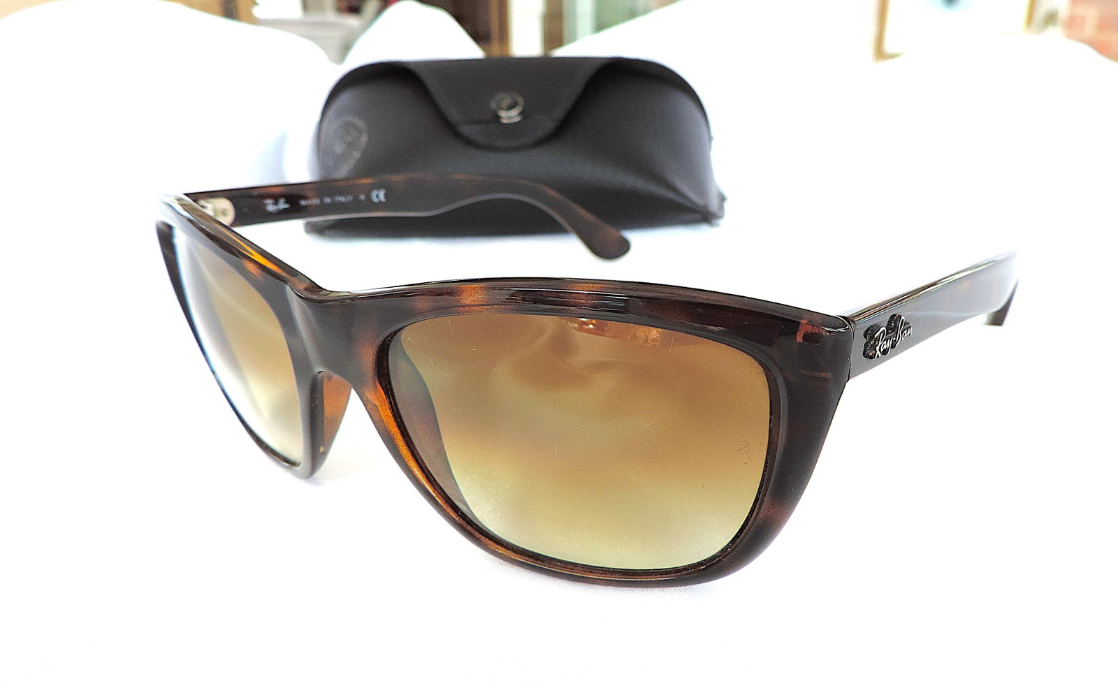 Ray-Ban Wayfarer Sunglasses 4154 710/51 2N Light Havana Frame - 9