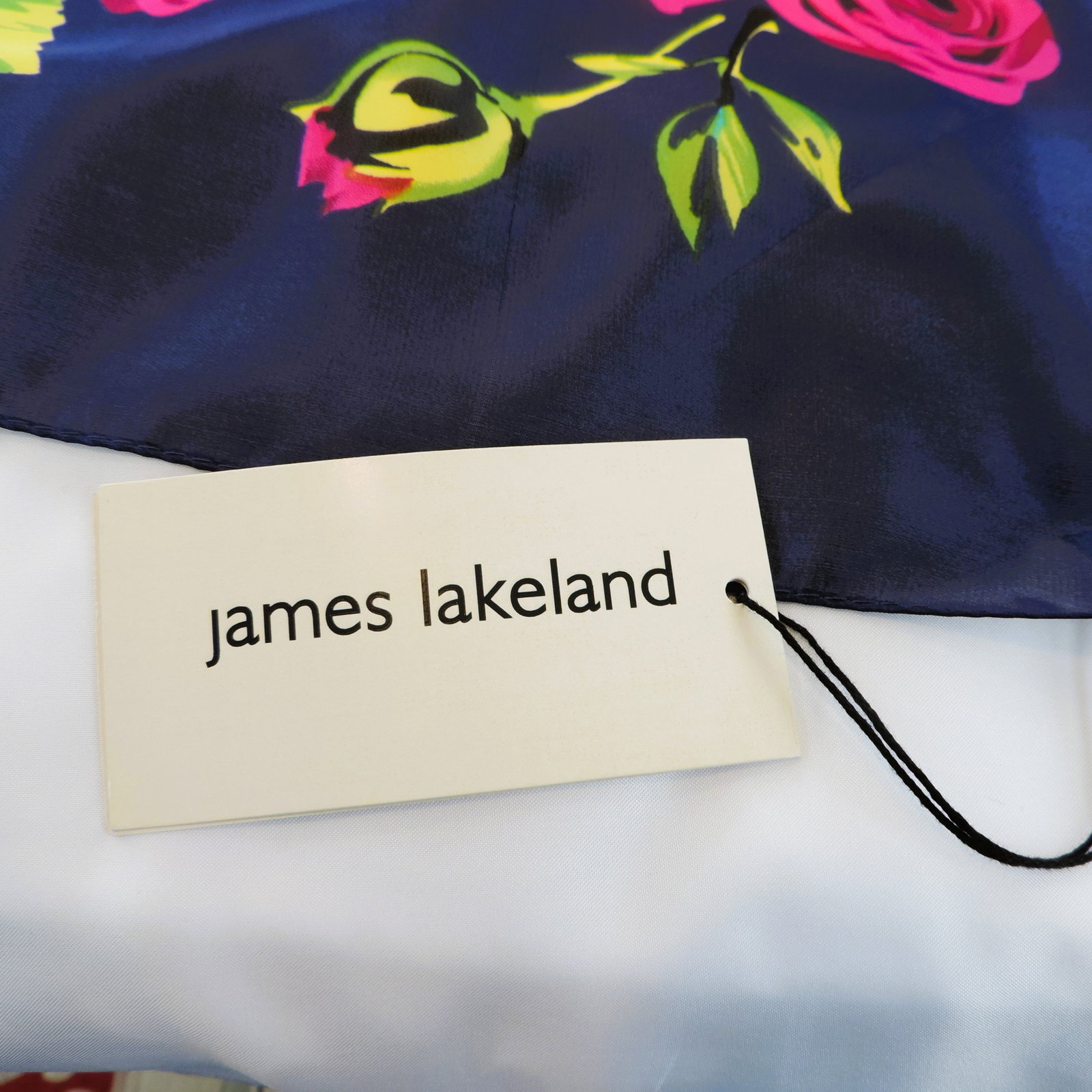 James Lakeland Silk Scarf Large 212cmx91cm New With Tags - 2