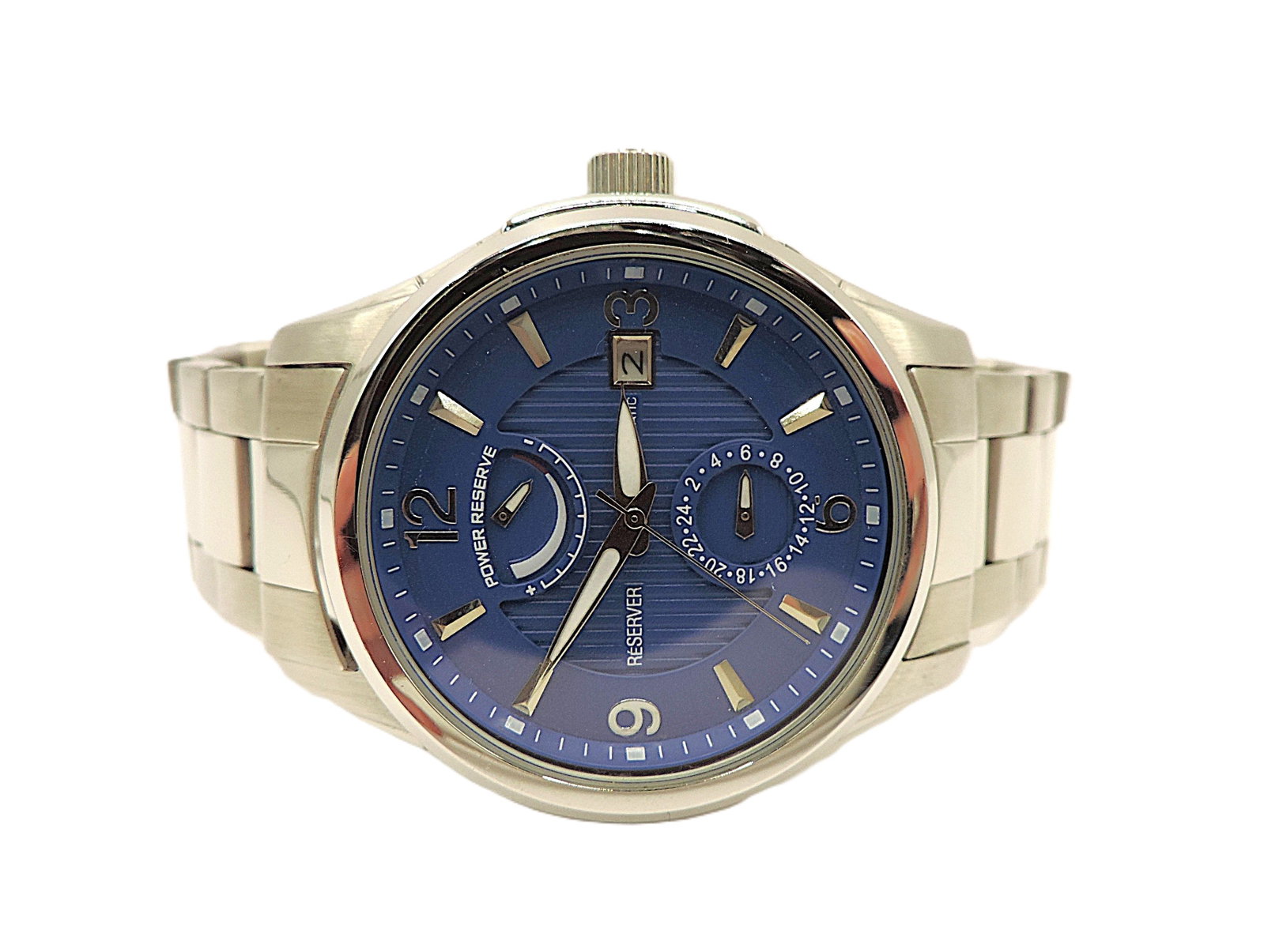 Power Reserve Automatic 40mm Stainless Steel Bracelet Watch - 2