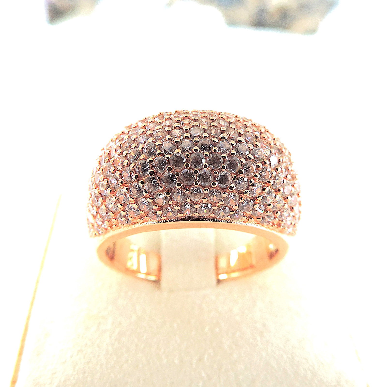 18k Gold 925 Silver Gemstone Ring 'New' - 3