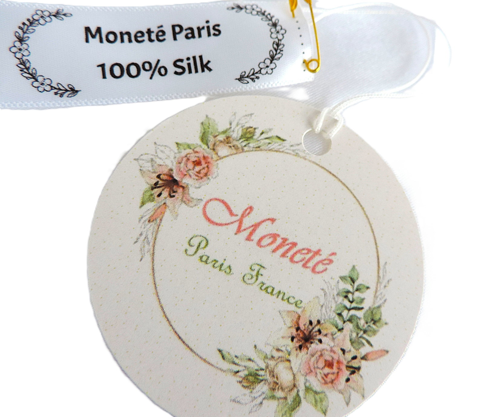 Moneté Paris 100% Silk Equestrian Style Print Scarf 142cm x 14cm 'New' - 2