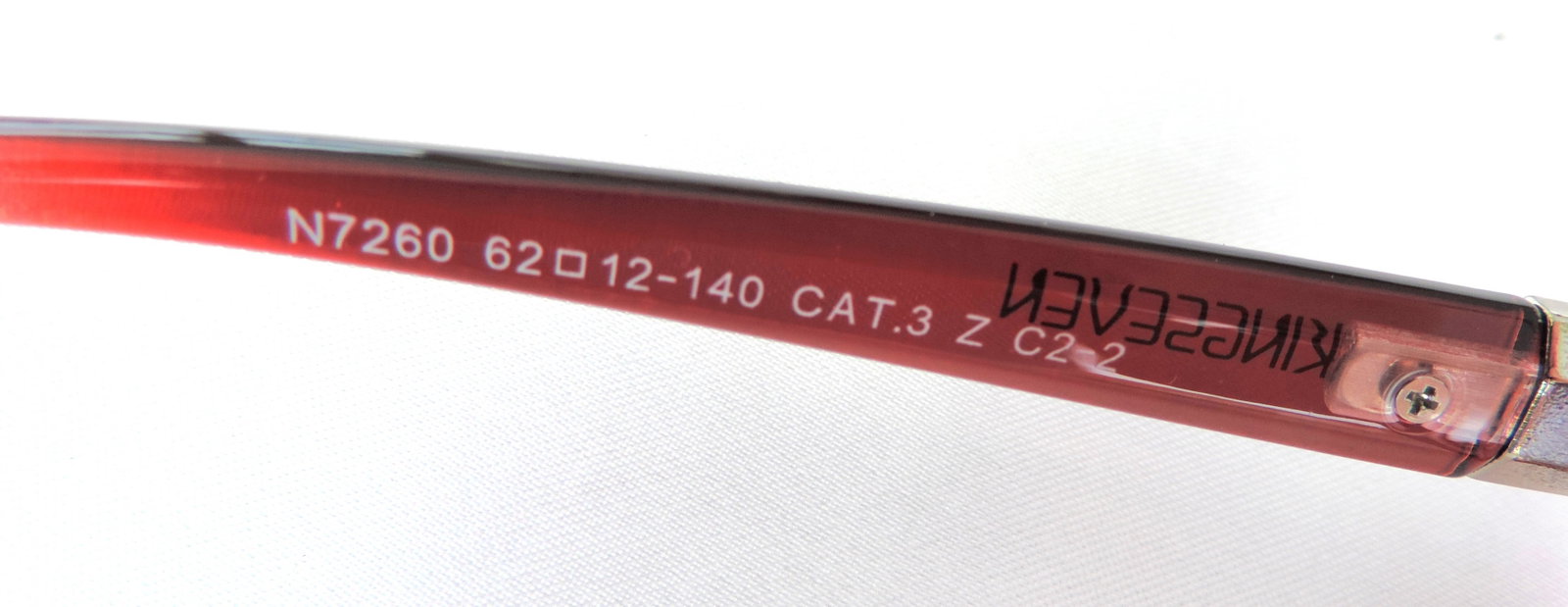 Italian Designer Sunglasses Red Frame Gray Gradient Lens - New Boxed - 3