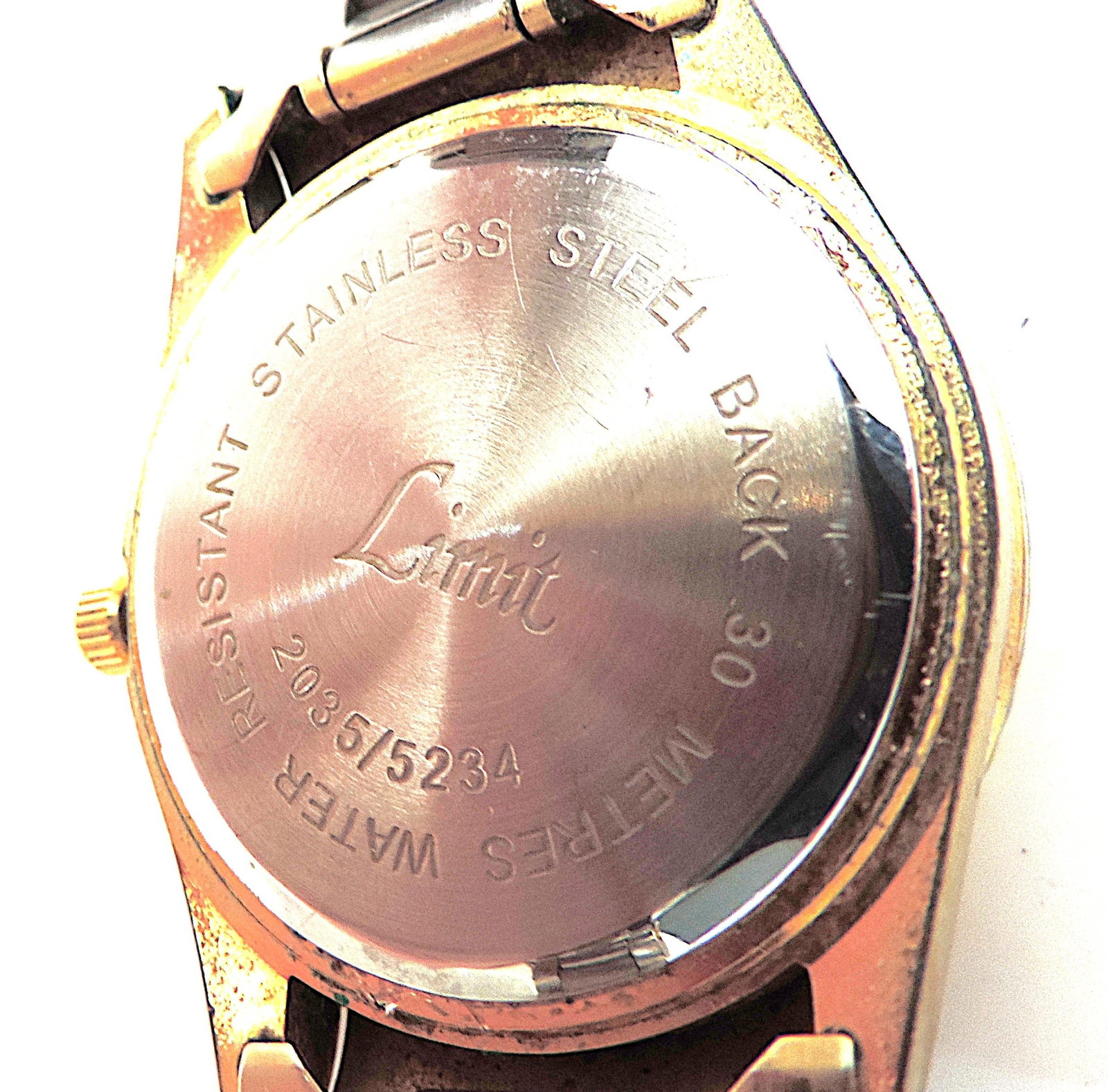 Vintage Limit Quartz Bracelet Watch Jewelled MOP Face - New Battery Working - 7