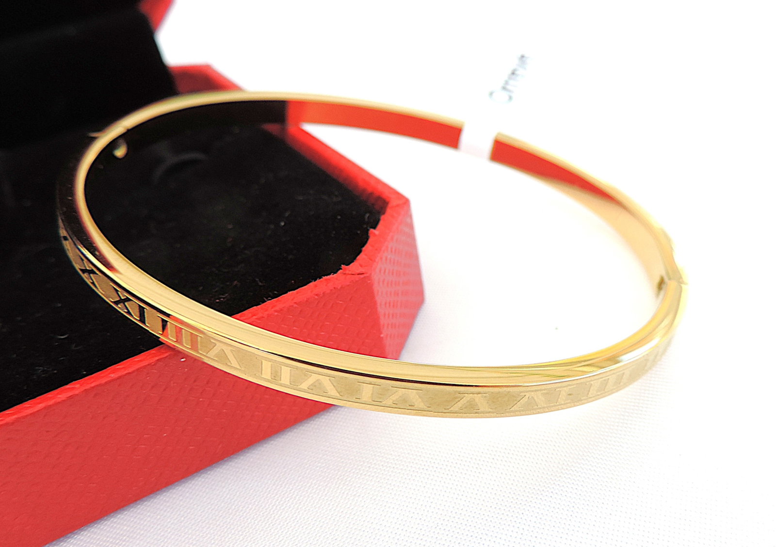 Orrevé 18k Gold Plated Roman Numeral Bracelet 'New' - 2