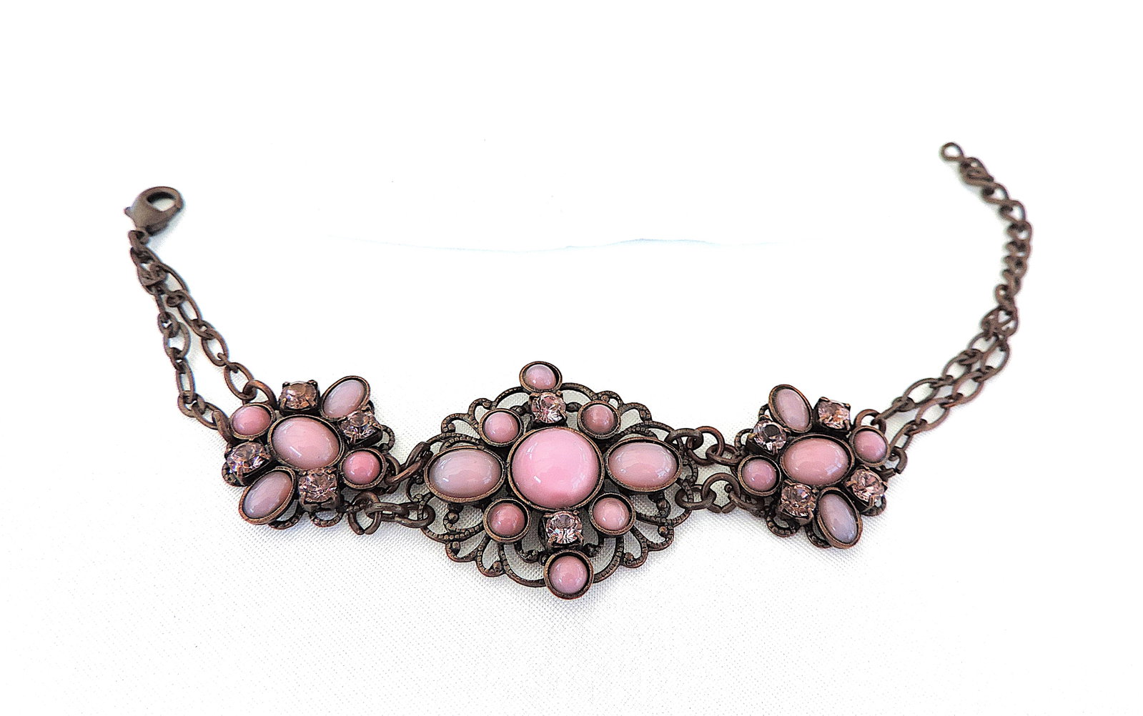 Vintage Rococo Style Italian BAIXA Gemstone Bracelet (1 of 5)