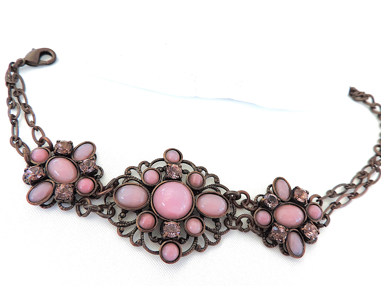 Vintage Rococo Style Italian BAIXA Gemstone Bracelet - 2