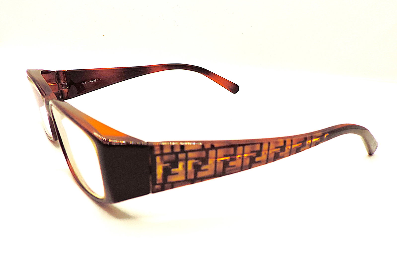 FENDI Glasses Frames Copper/ Gold 135 Italy - 3