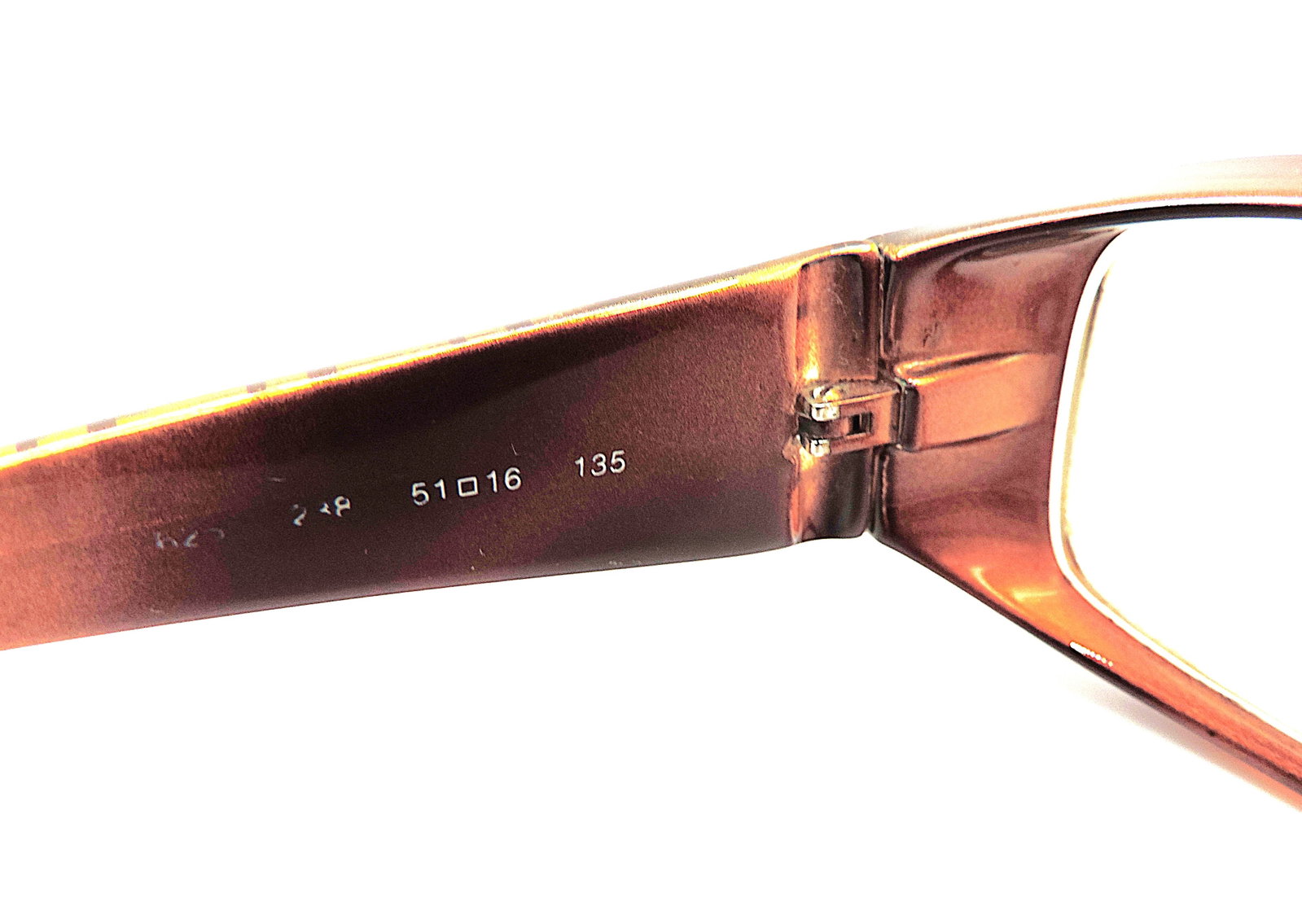 FENDI Glasses Frames Copper/ Gold 135 Italy - 6