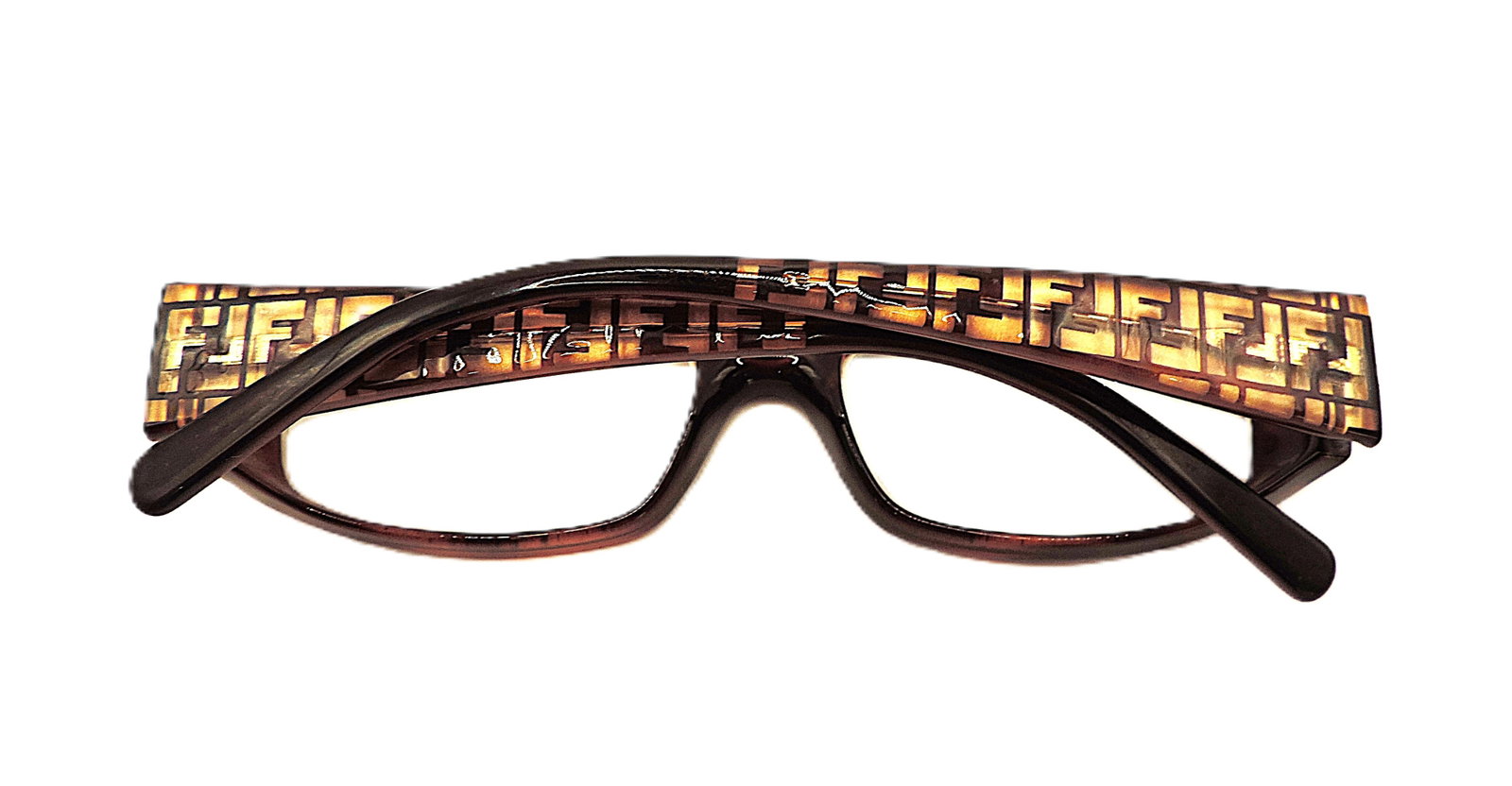 FENDI Glasses Frames Copper/ Gold 135 Italy - 8