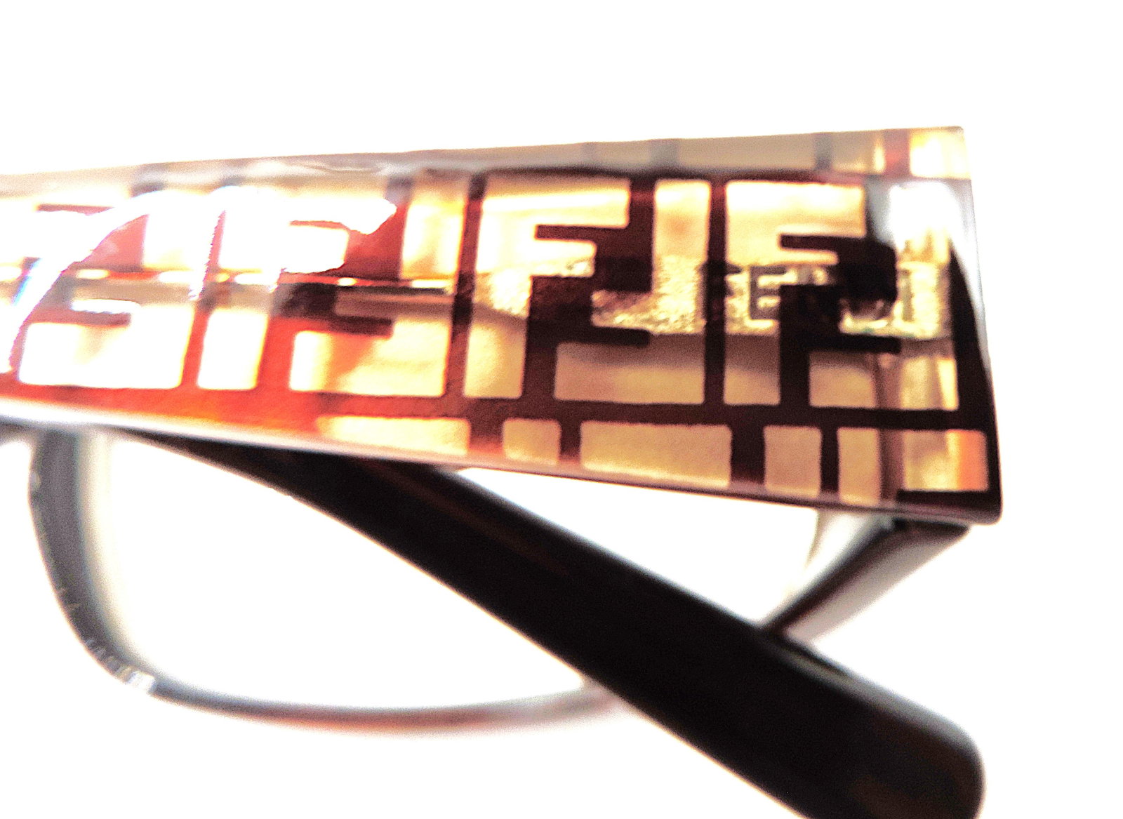 FENDI Glasses Frames Copper/ Gold 135 Italy - 9