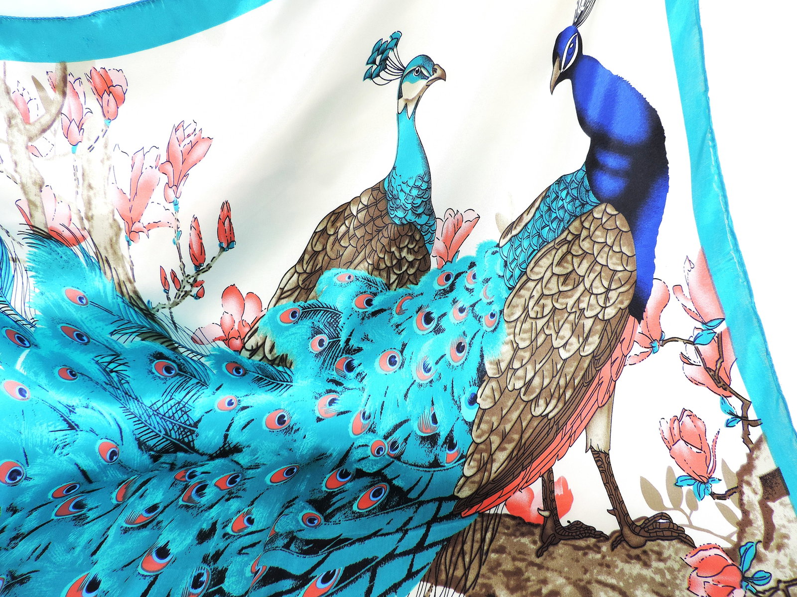 Moneté Paris 100% Silk Art Print Scarf 83x83cm Square 'New' - 3