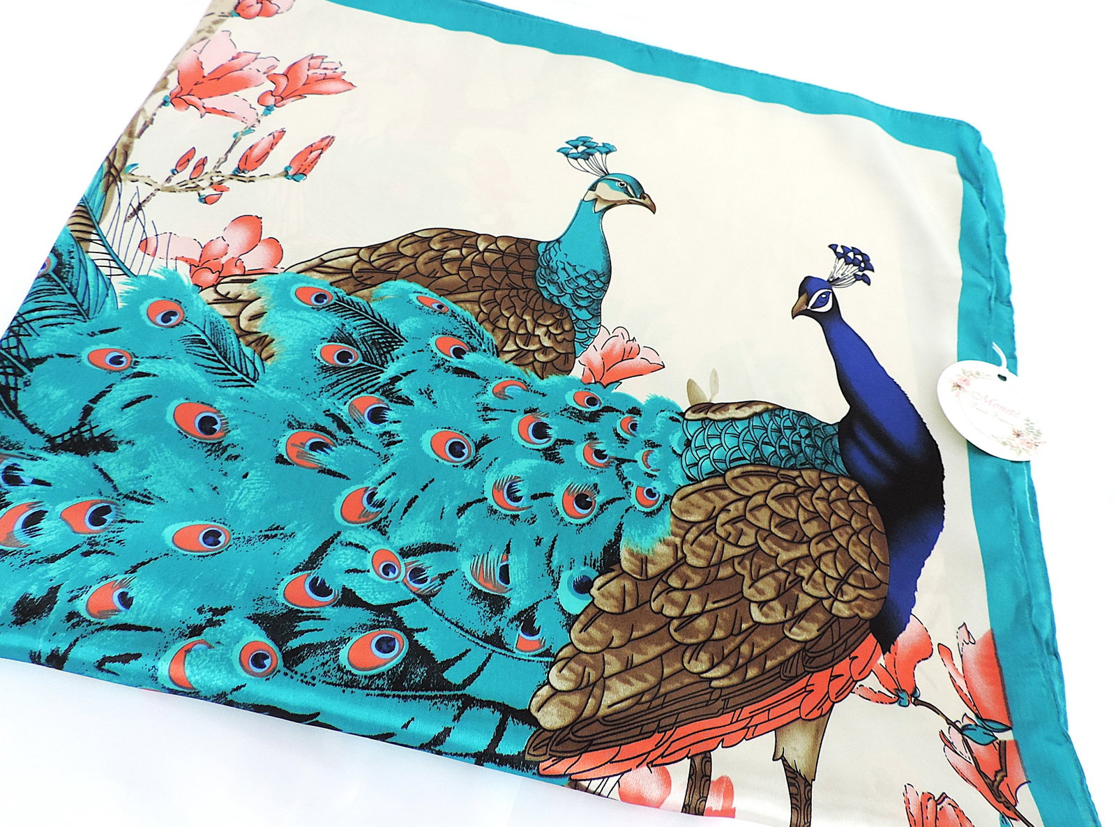 Moneté Paris 100% Silk Art Print Scarf 83x83cm Square 'New' - 5