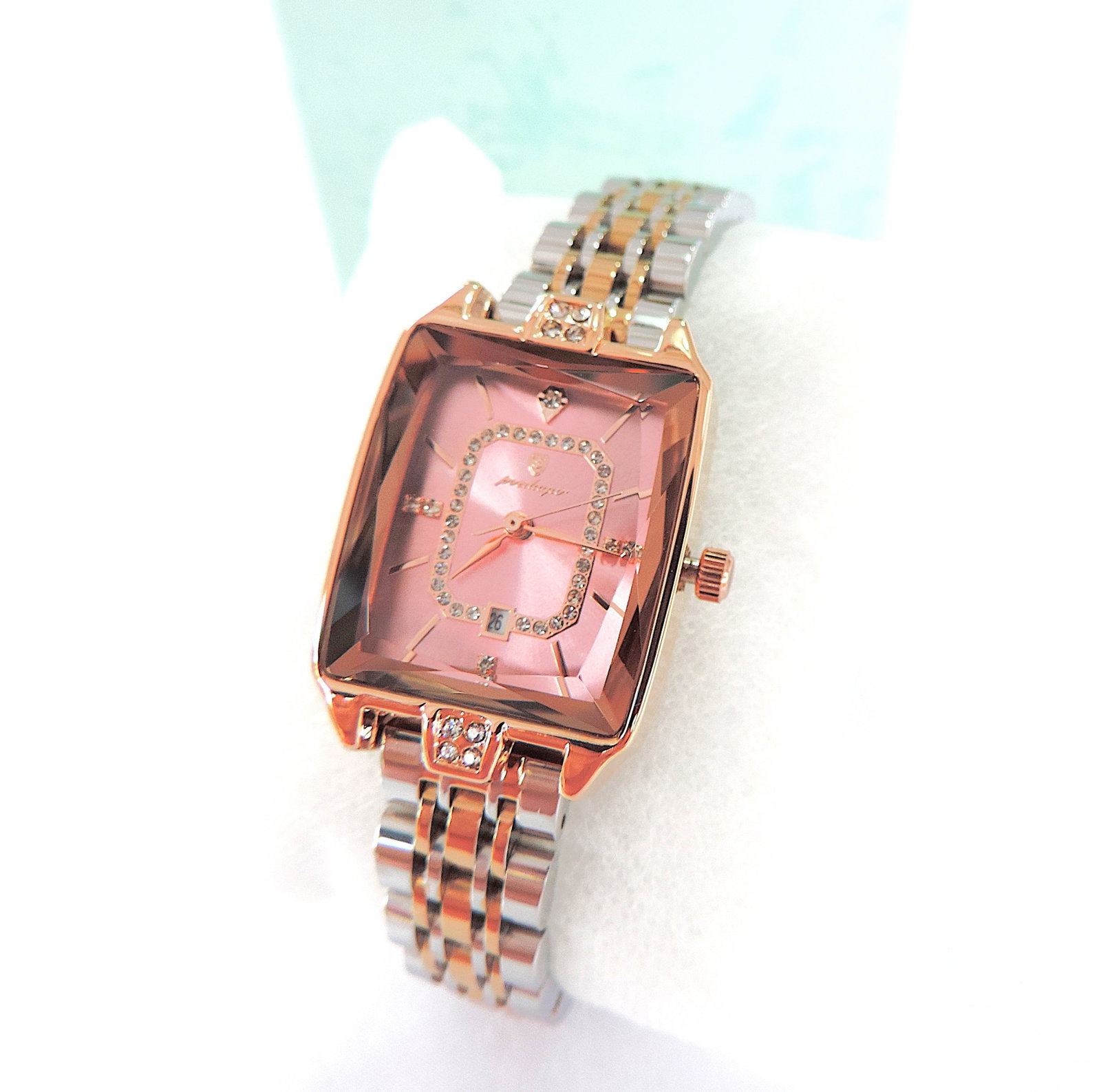 Ladies Quartz Two Tone Bracelet Watch - 6