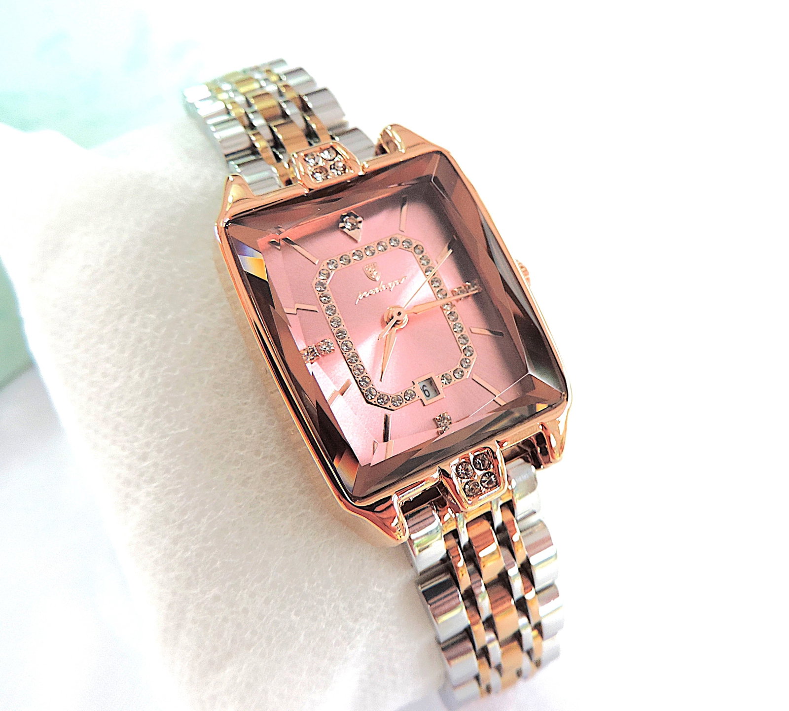 Ladies Quartz Two Tone Bracelet Watch - 7