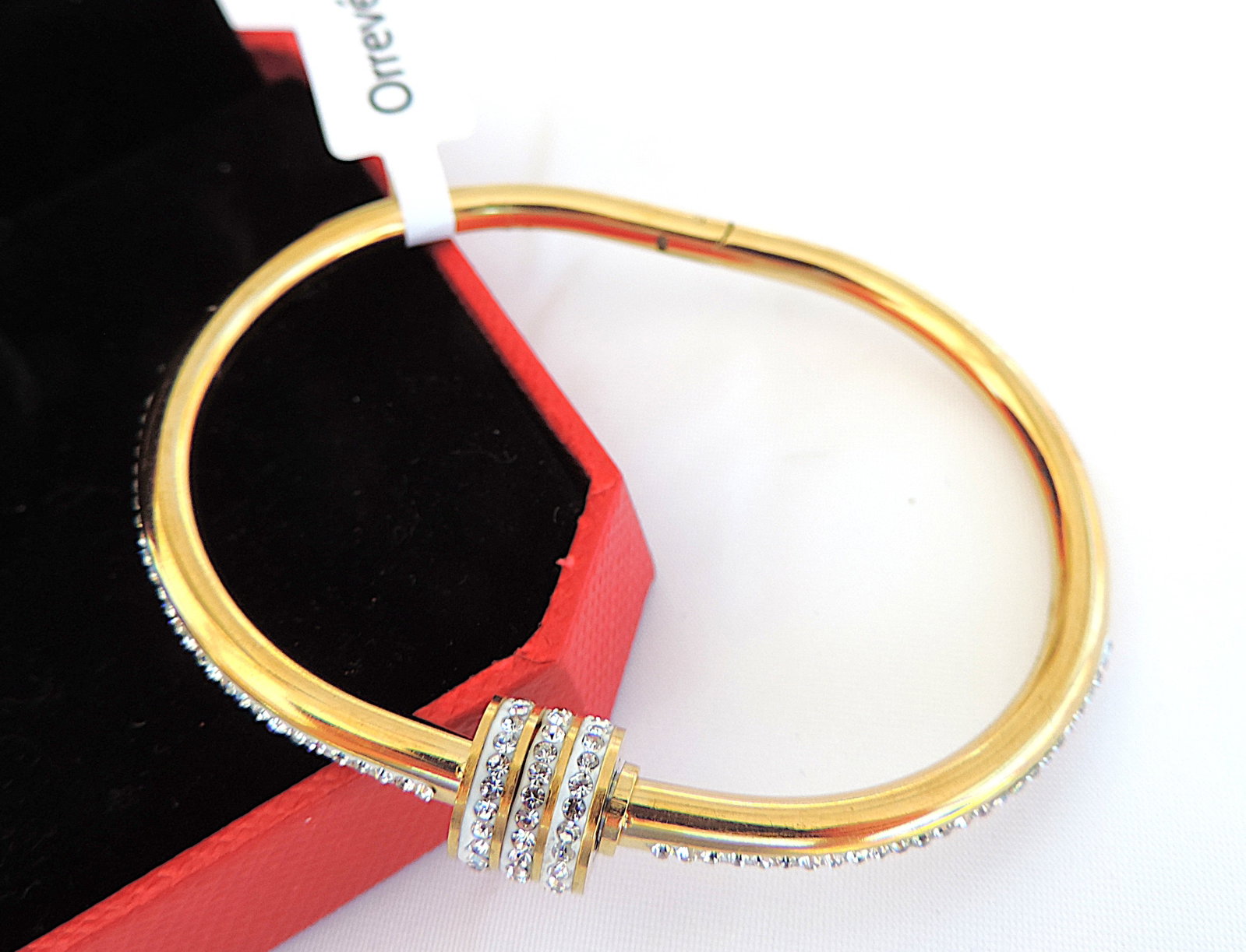 Orrevé 18k Gold Plated Zircon Gemstone Bracelet 'New' - 2