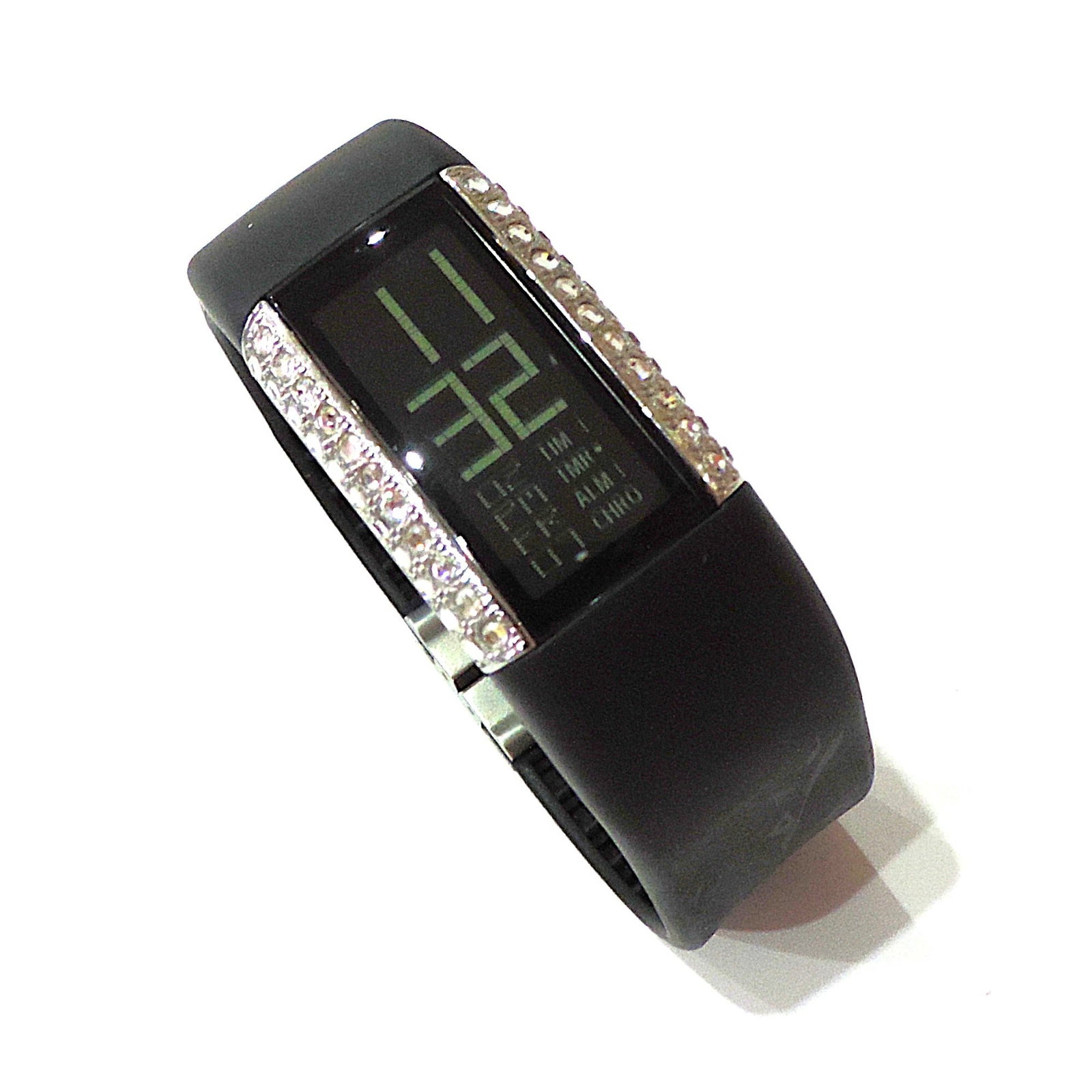 Ladies Philippe Starck Digital Watch With Crystals PH-1025 Working New Battery - 2